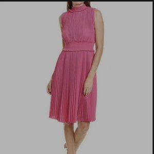 New! Nanette Lepore - Pleated A-Line Dress - Precious Pink Size 6